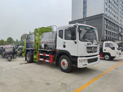 餐廚垃圾車(chē)，收集運(yùn)輸剩飯剩菜泔水垃圾我擔(dān)當(dāng)，干濕分離我本領(lǐng)大